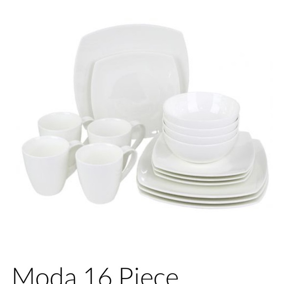 Oneida Moda Porcelain Modern 16pc Dinnerware - Picture 5 of 10